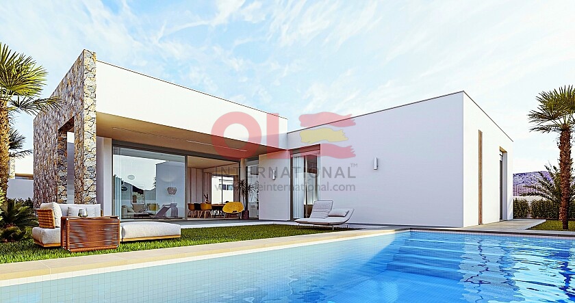 3 beds luxury detached villas with private pool by the beach south of Mar Menor  in Ole International