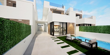 Brand new detached villas with pool nr. the beach in Los Alcázares in Ole International