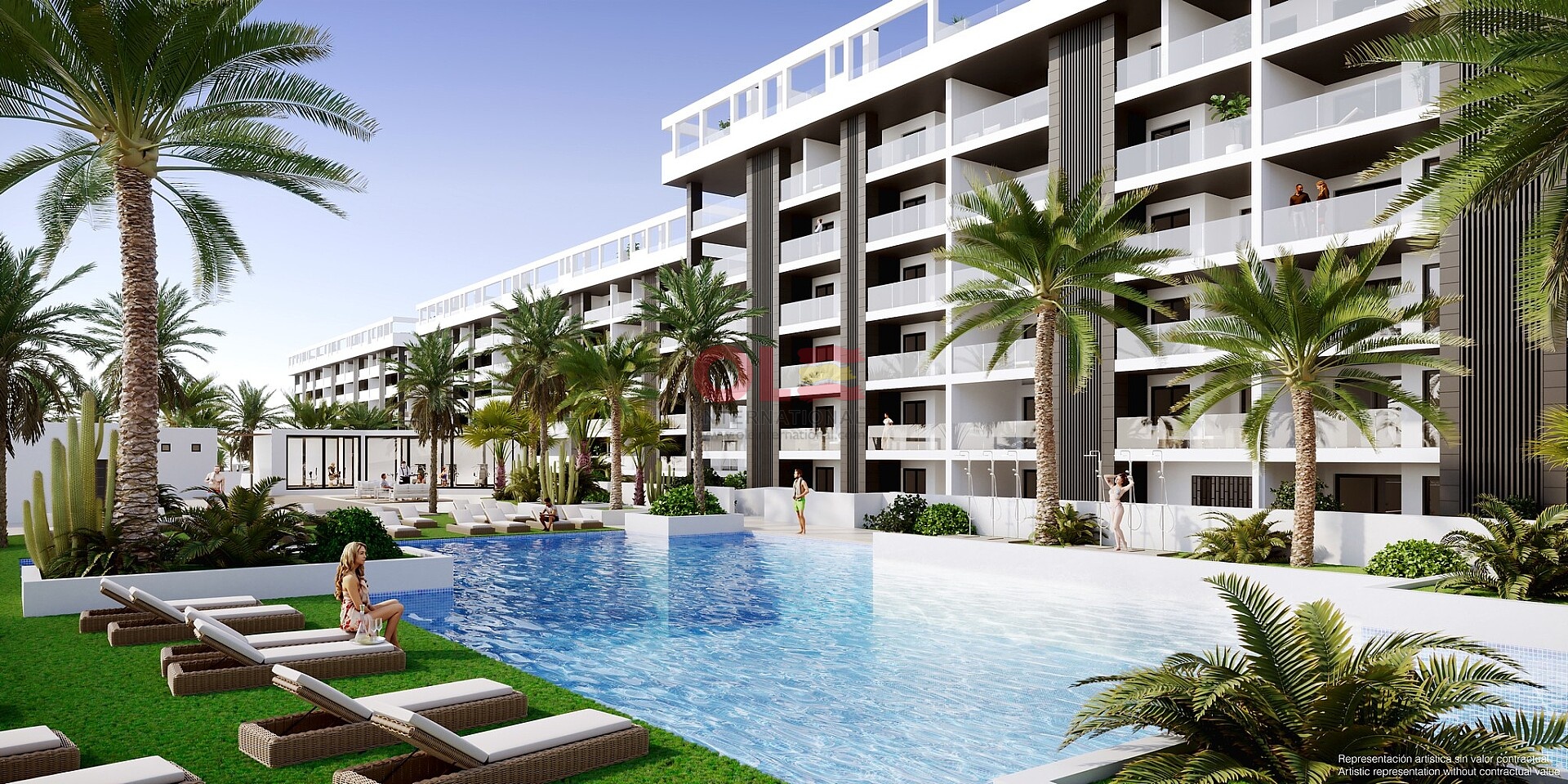 2 beds luxury apartments near La Mata beach