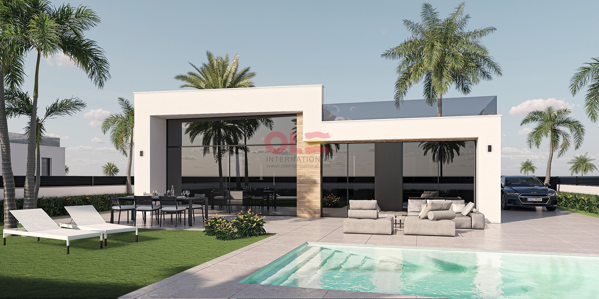 Luxusvillen mit 2 Schlafzimmern in Condado de Alhama Golf