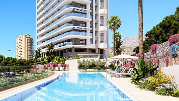 Luxe appartementen in de buurt van de zee op het Poniente-strand in Benidorm in Ole International