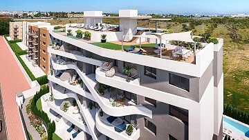 Apartamentos de 2 y 3 dormitorios junto al mar en Punta Prima  in Ole International