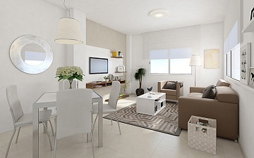 2 beds modern style semidetached villas in Busot, near Alicante city and Playa San Juan  in Ole International