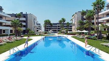 Luxe appartementen met 3 slaapkamers aan zee in Playa Flamenca in Ole International